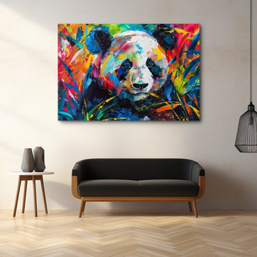 Colourful Panda Painting
